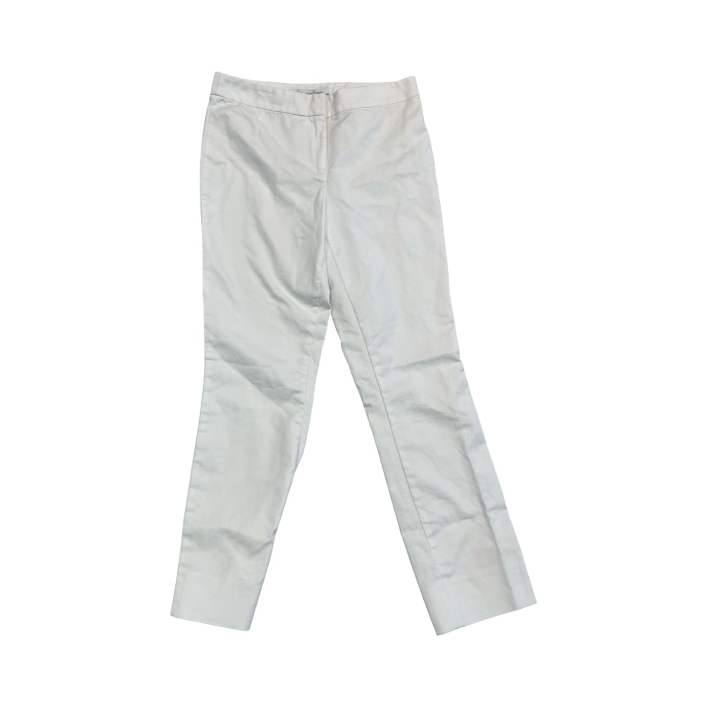 Pants Designer By Diane Von Furstenberg In White, Size:4