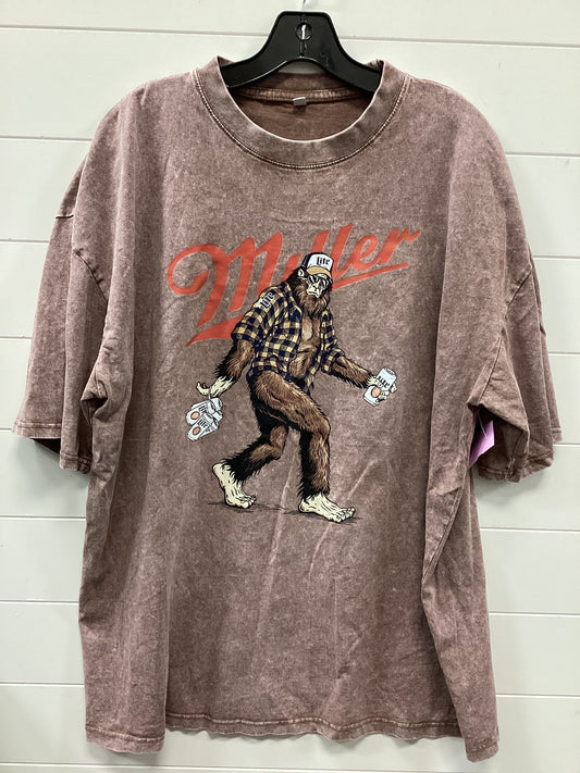 Top Ss By Cmc In Brown, Size:2X