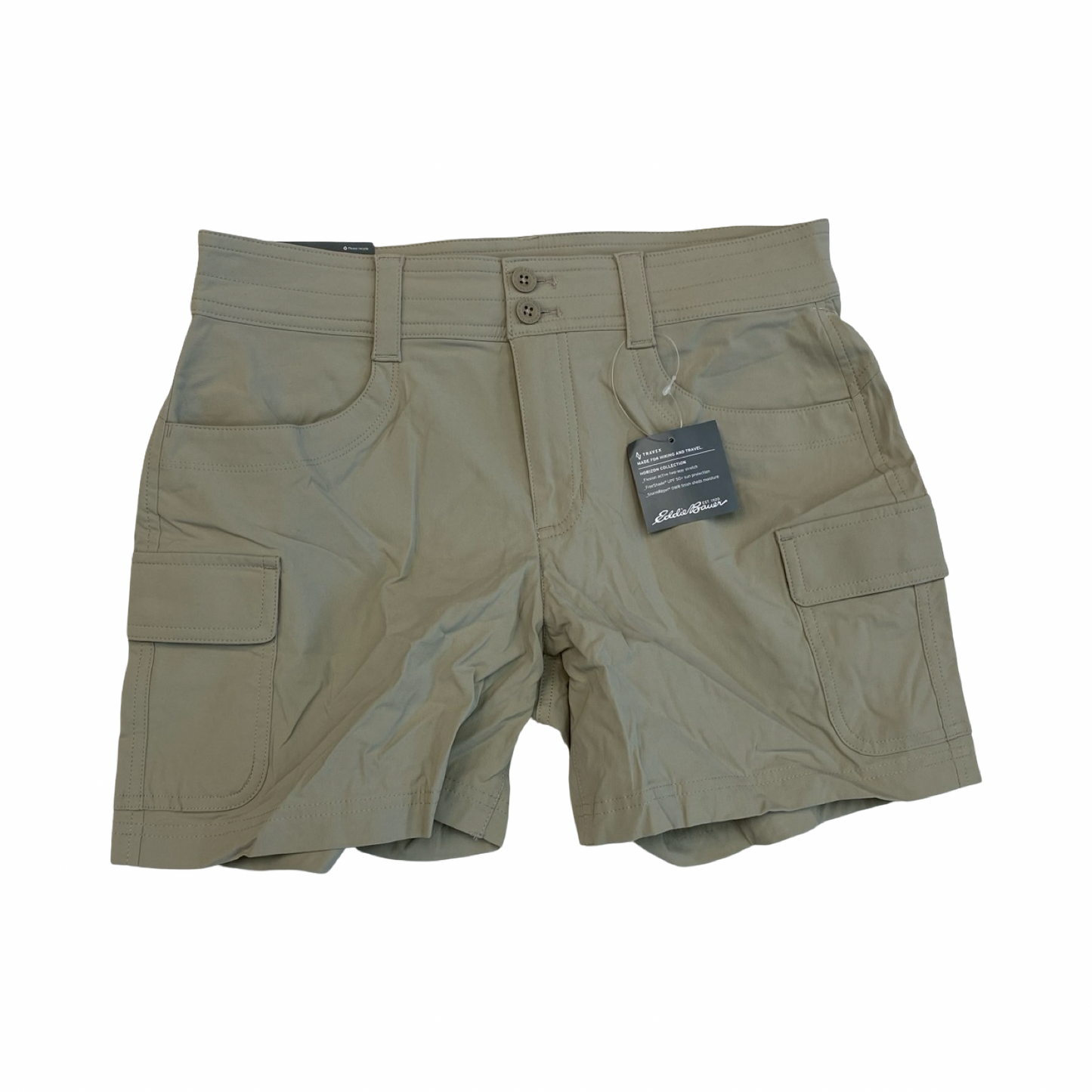 Shorts By Eddie Bauer In Brown, Size:8