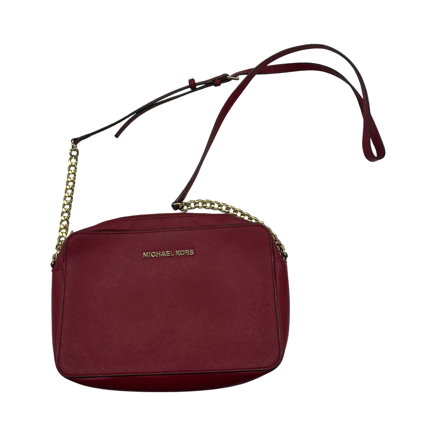 Crossbody Designer By Michael Kors In Red, Size:Medium