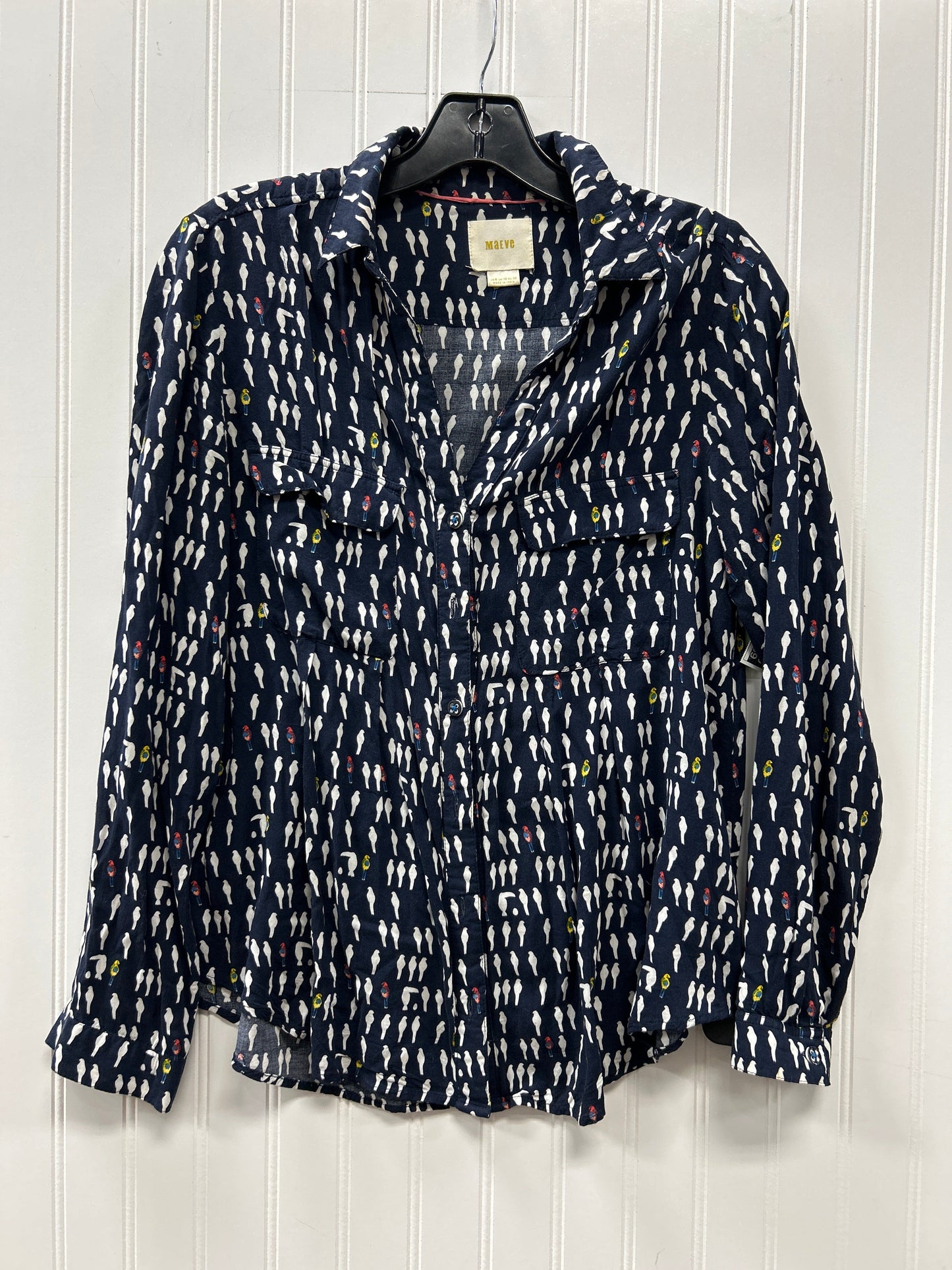 Top Ls By Maeve In Navy, Size:S