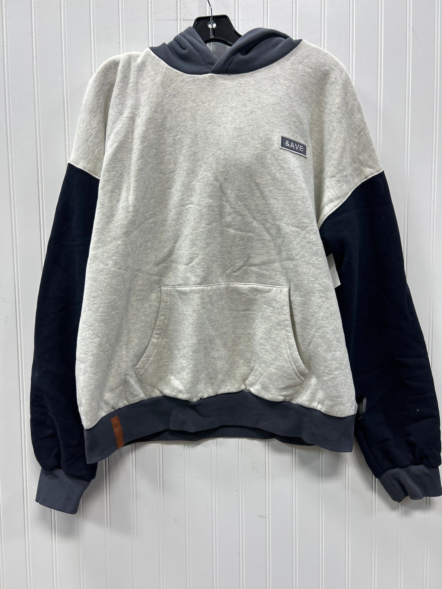 Sweatshirt Hoodie By Cmc In Grey, Size:1X