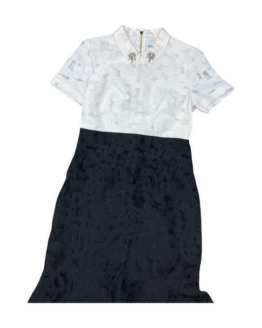 Dress Casual Midi By Draper James In Black & White, Size:S