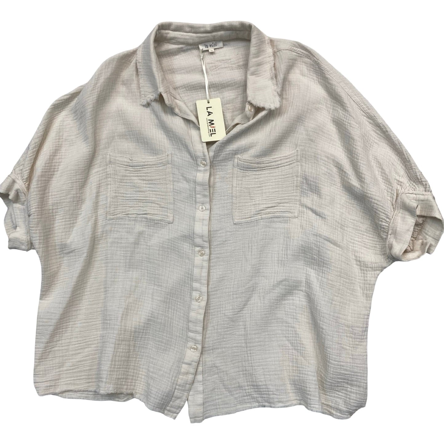 Top Ss By La Miel In Cream, Size:M