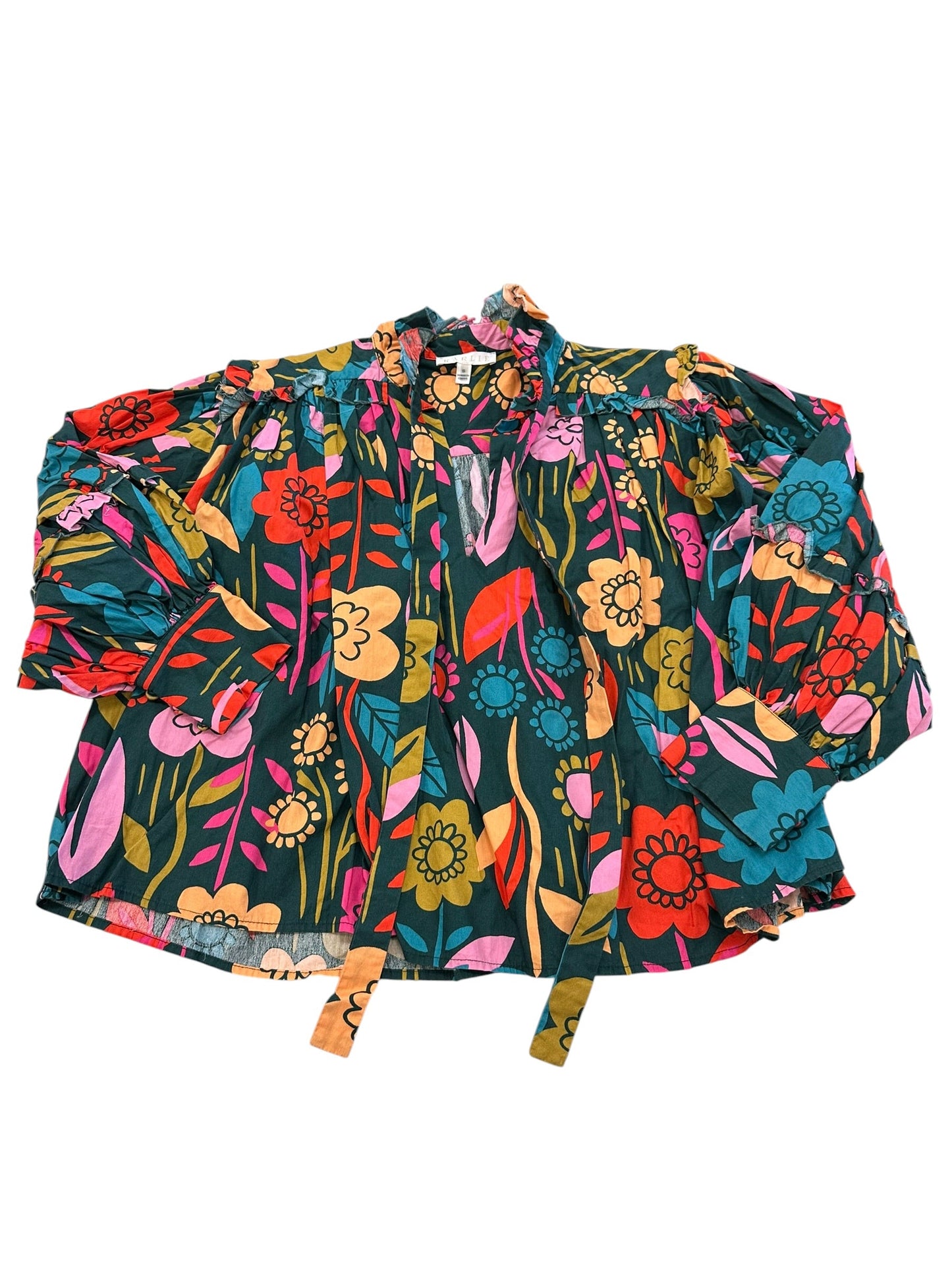 Blouse Ls By Karlie In Multi, Size:S