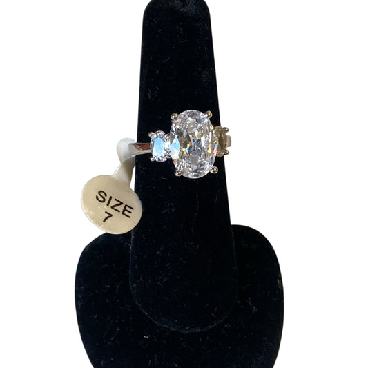 Ring Statement  In Silver, Size:7