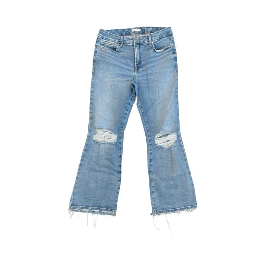 Jeans Boot Cut By Good American In Blue Denim, Size:12