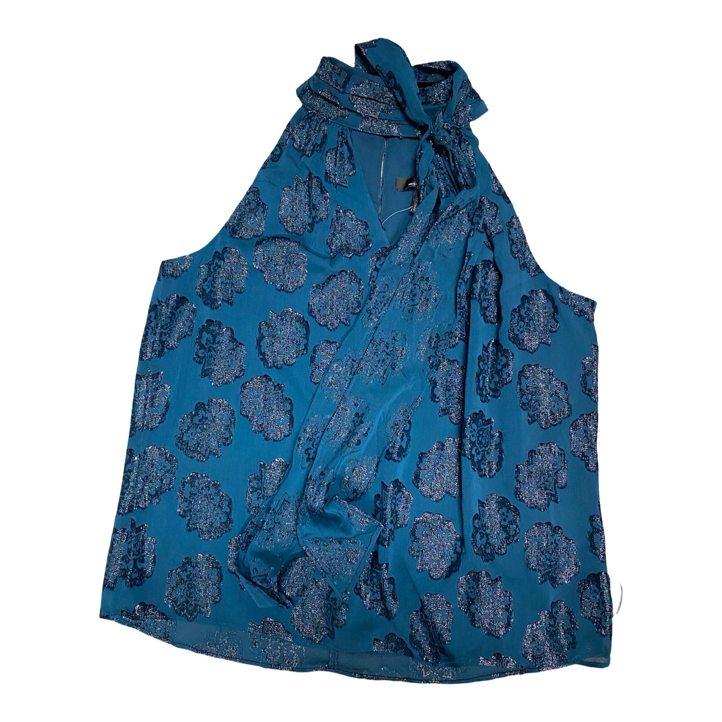 Top Sleeveless By White House Black Market In Teal, Size:12