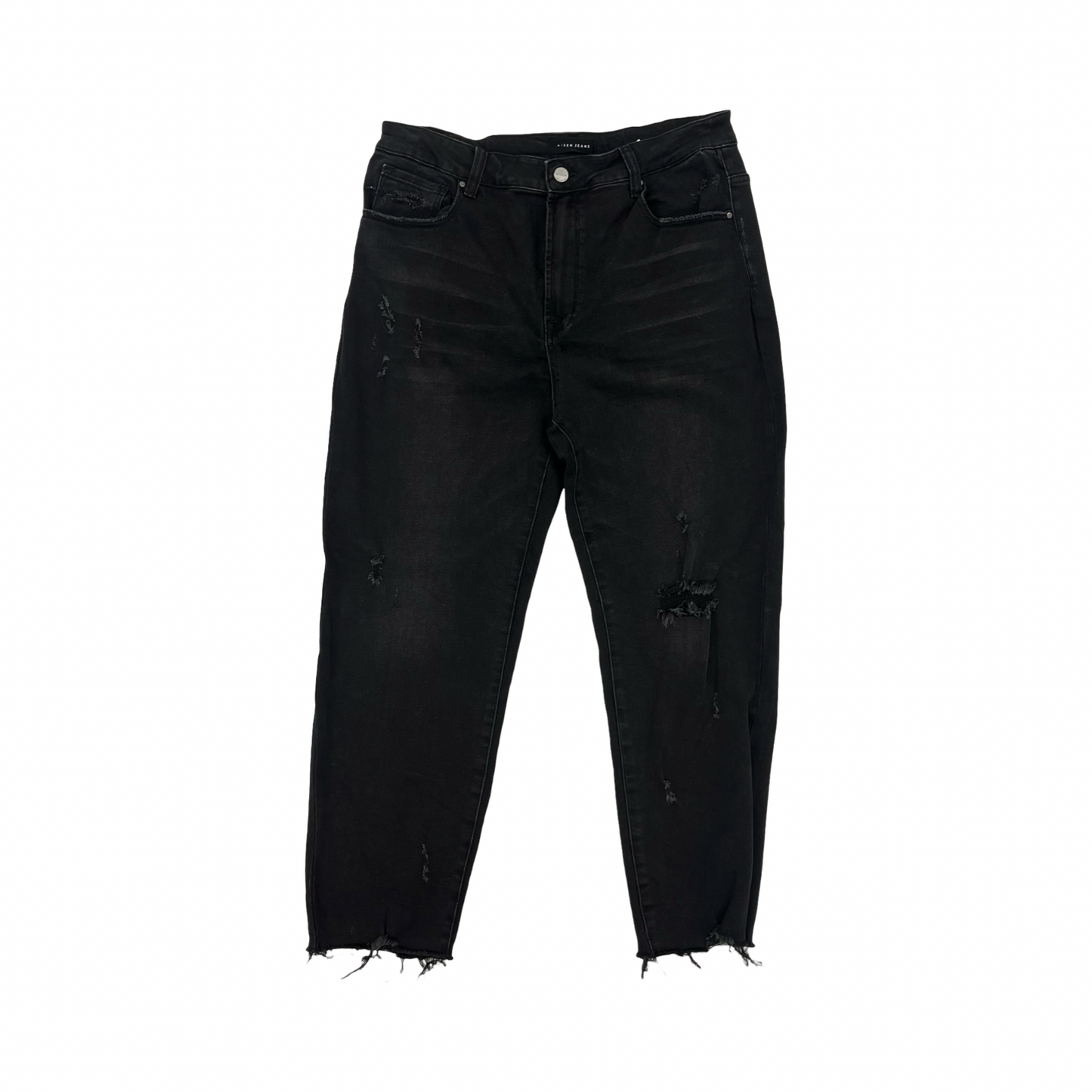 Jeans Skinny By Risen In Black Denim, Size:2X