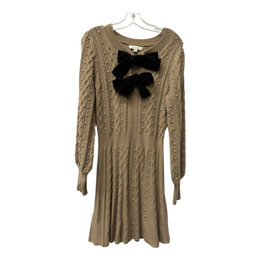 Dress Sweater By Francesca’S In Brown, Size:M