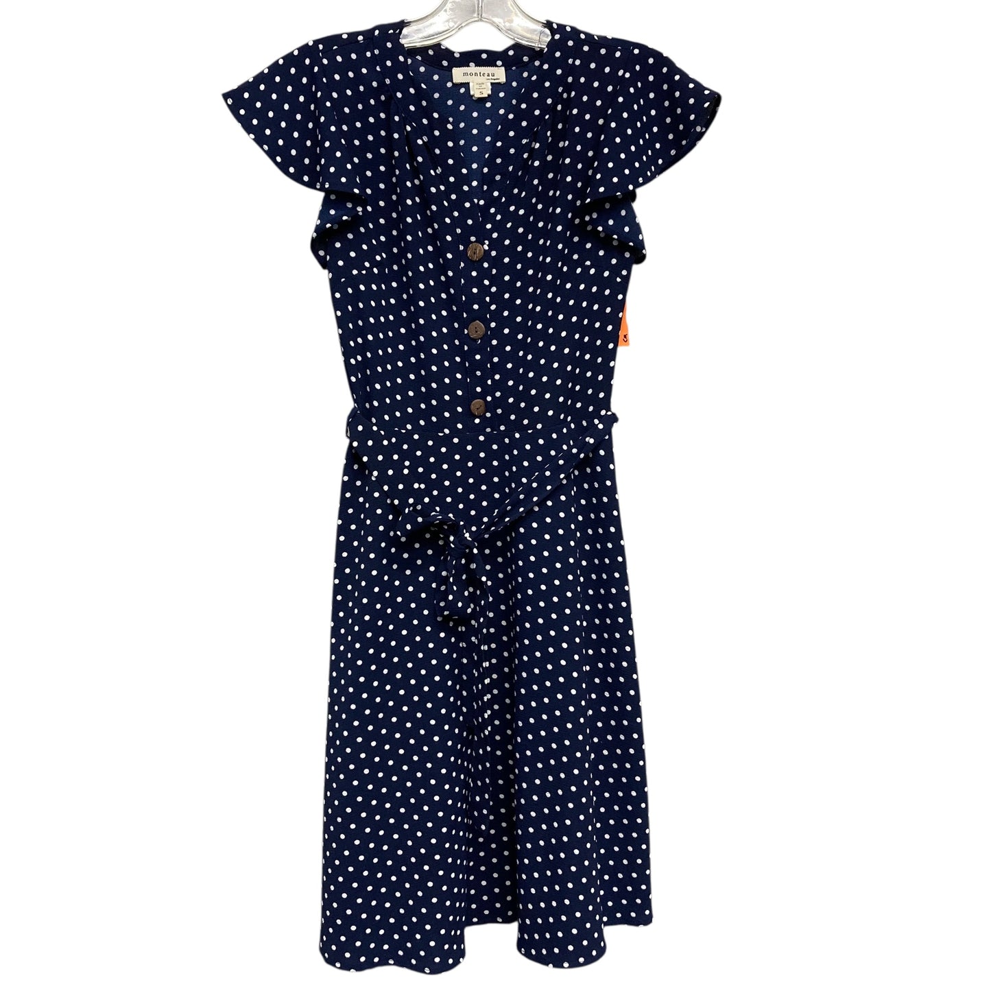 Dress Work By Monteau In Blue & White, Size:S