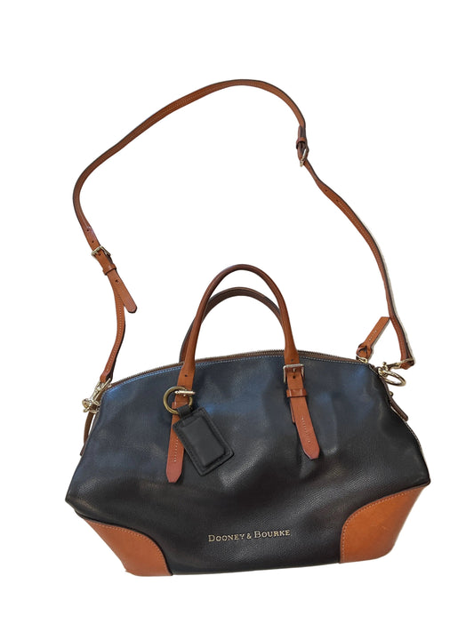 Handbag Designer By Dooney And Bourke In Black & Brown, Size:Medium