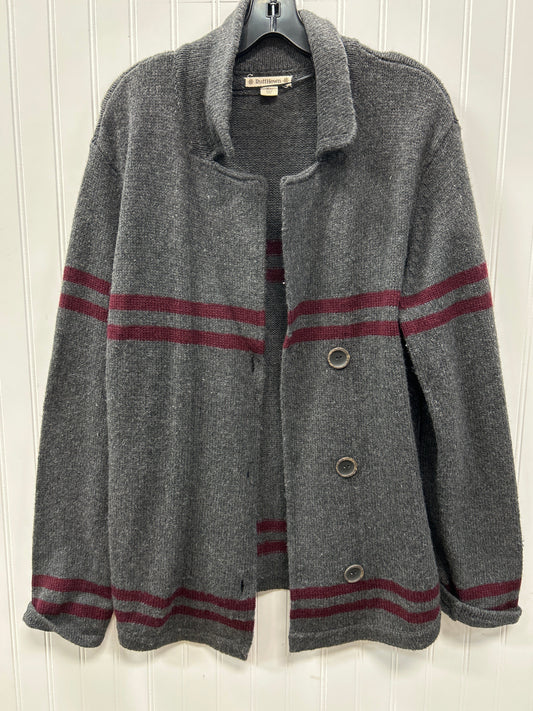 Sweater Cardigan By Ruff Hewn In Grey, Size:Xl