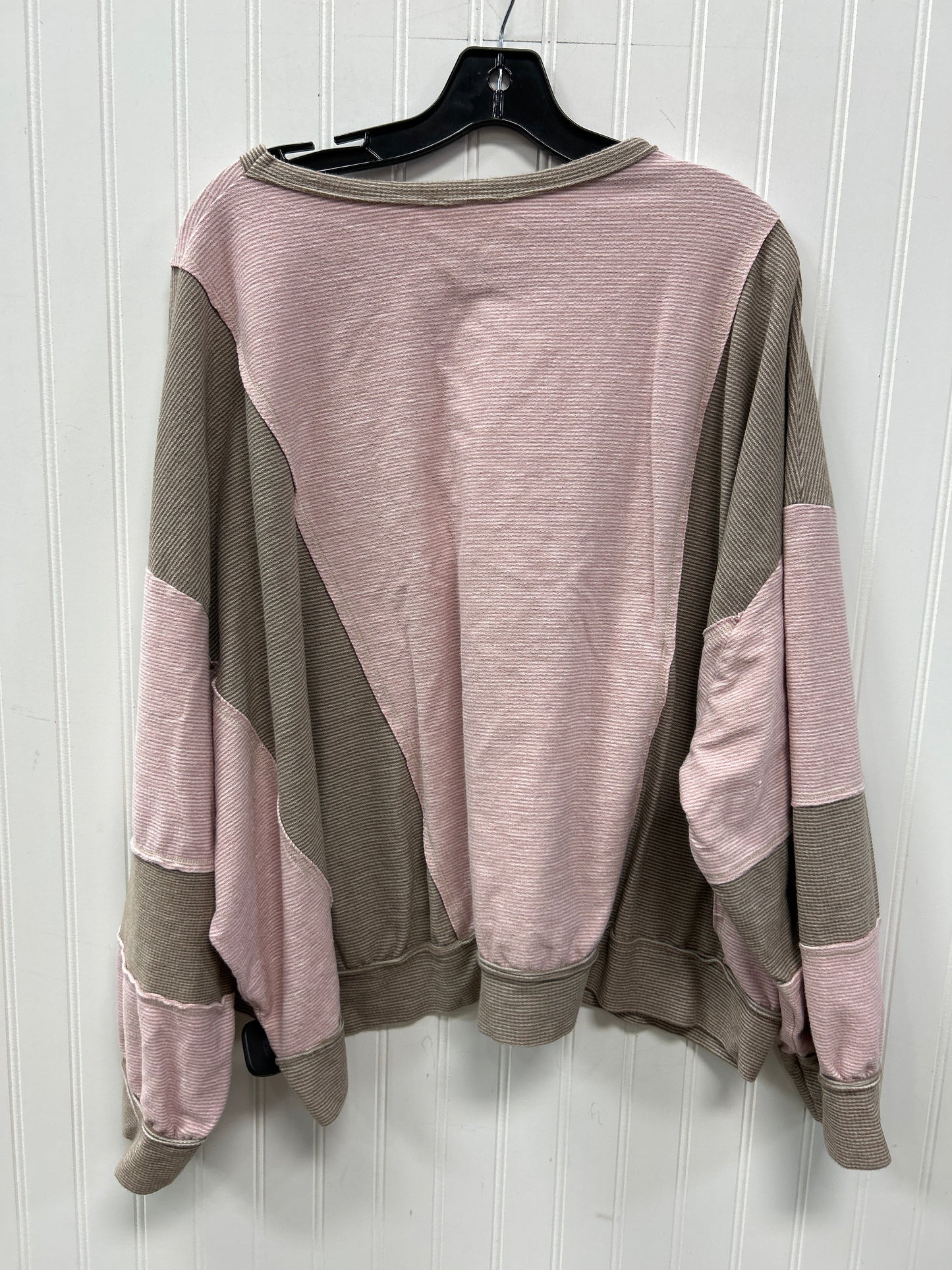 Top Ls By Easel In Brown & Pink, Size:L