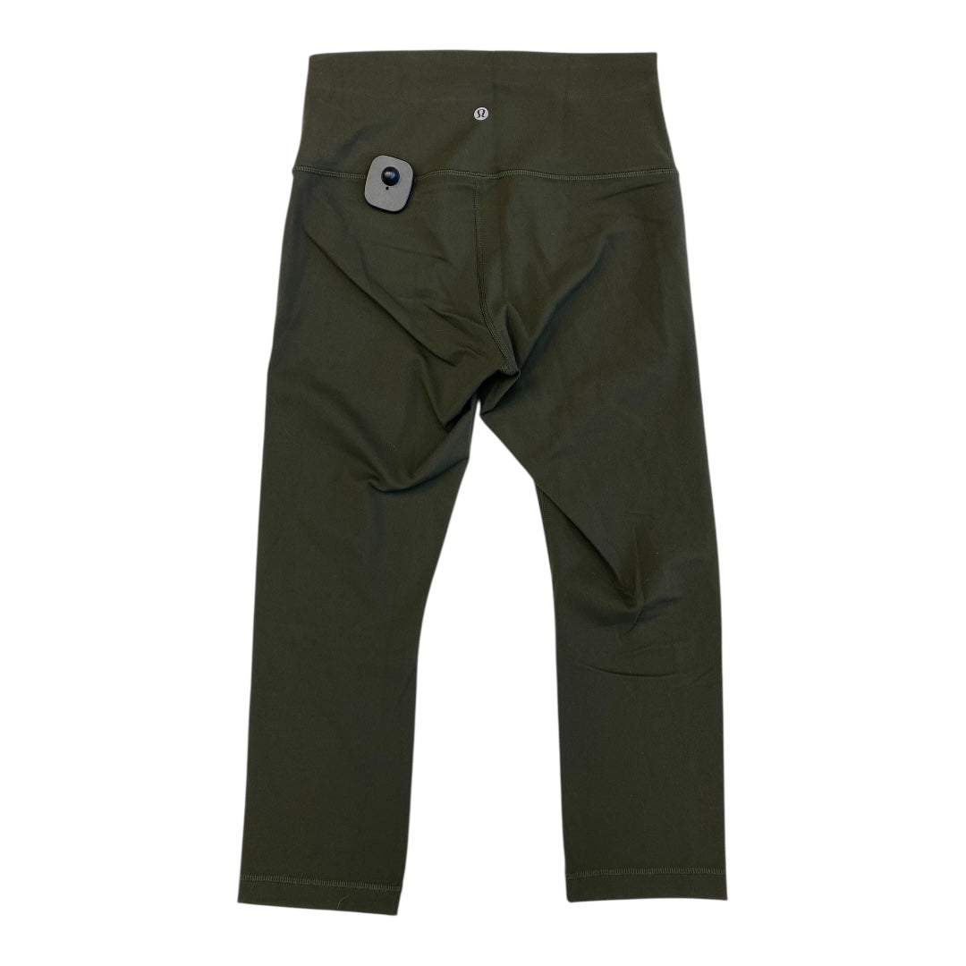 Athletic Capris By Lululemon In Green, Size:8