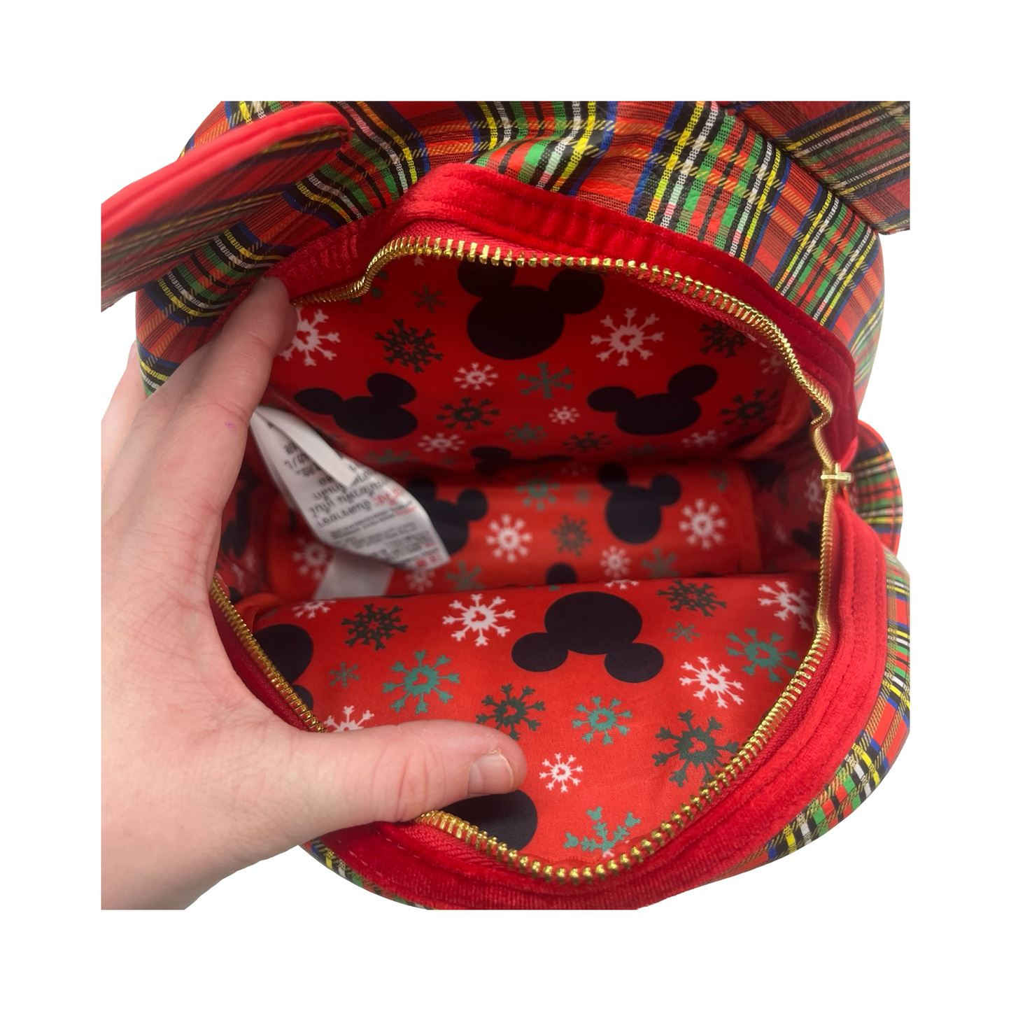 Backpack By Loungefly In Plaid Pattern, Size:Medium