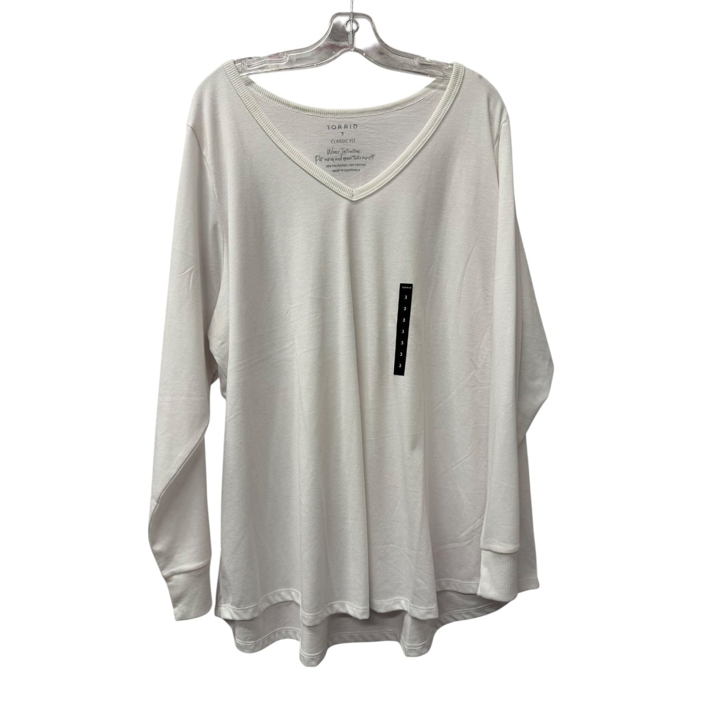 Top Ls By Torrid In White, Size:3X