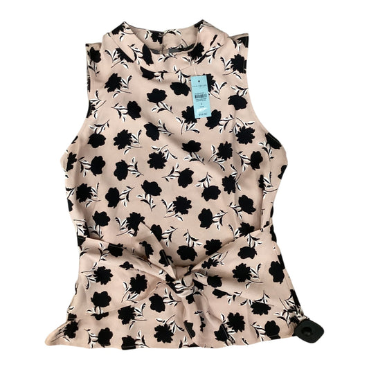 Top Sleeveless By Ann Taylor In Black & Pink, Size:Sp