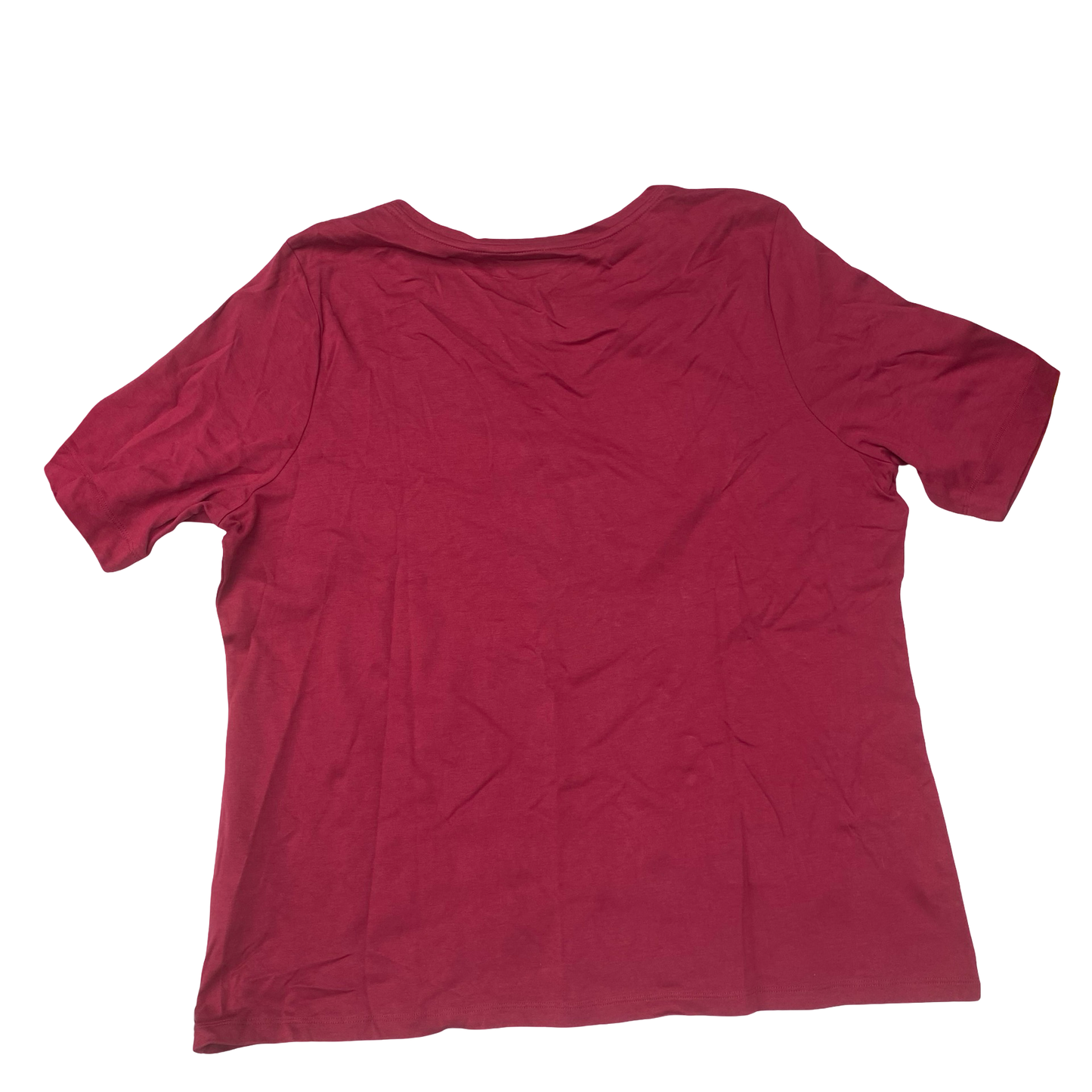 Top Ss Basic By L.L. Bean In Red, Size:2X