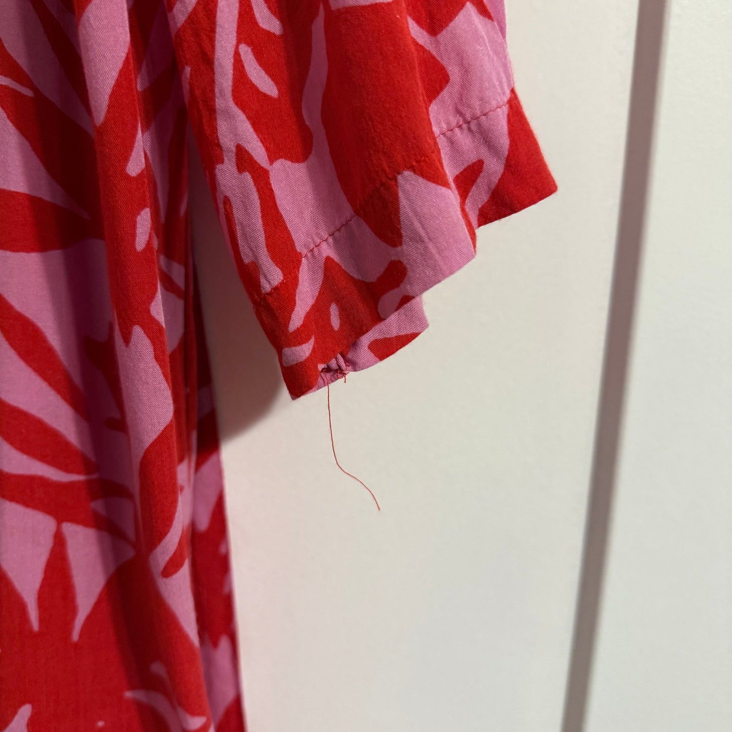 Kimono By Loft In Pink & Red, Size: Xs