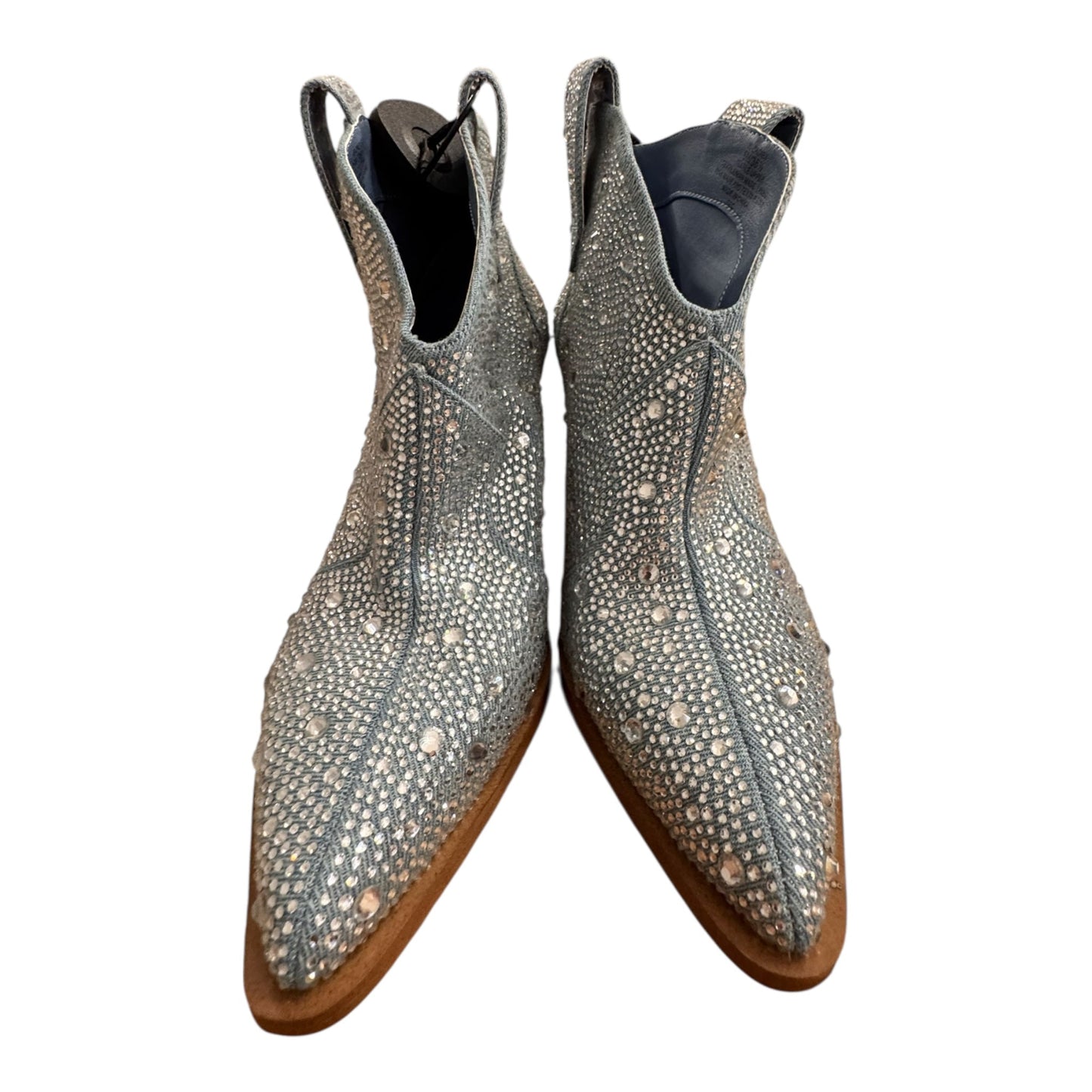 Boots Western By Jessica Simpson In Blue & Silver, Size:6