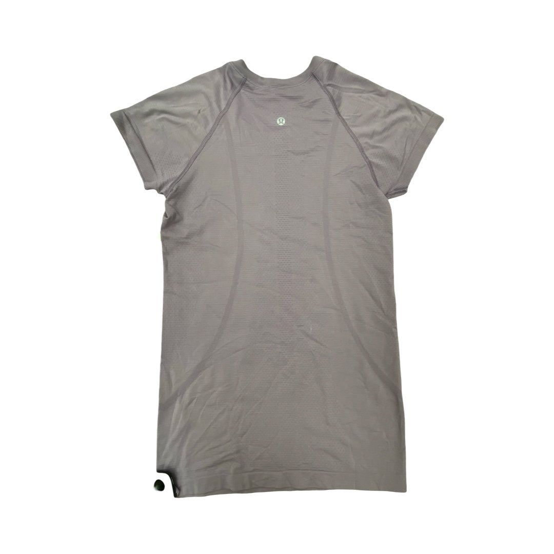 Athletic Top Ss By Lululemon In Purple, Size:4