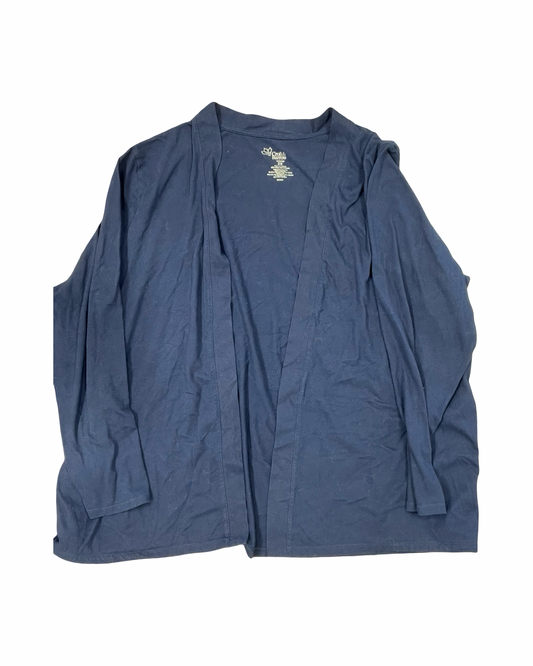 Cardigan By Croft And Barrow In Blue, Size:2X