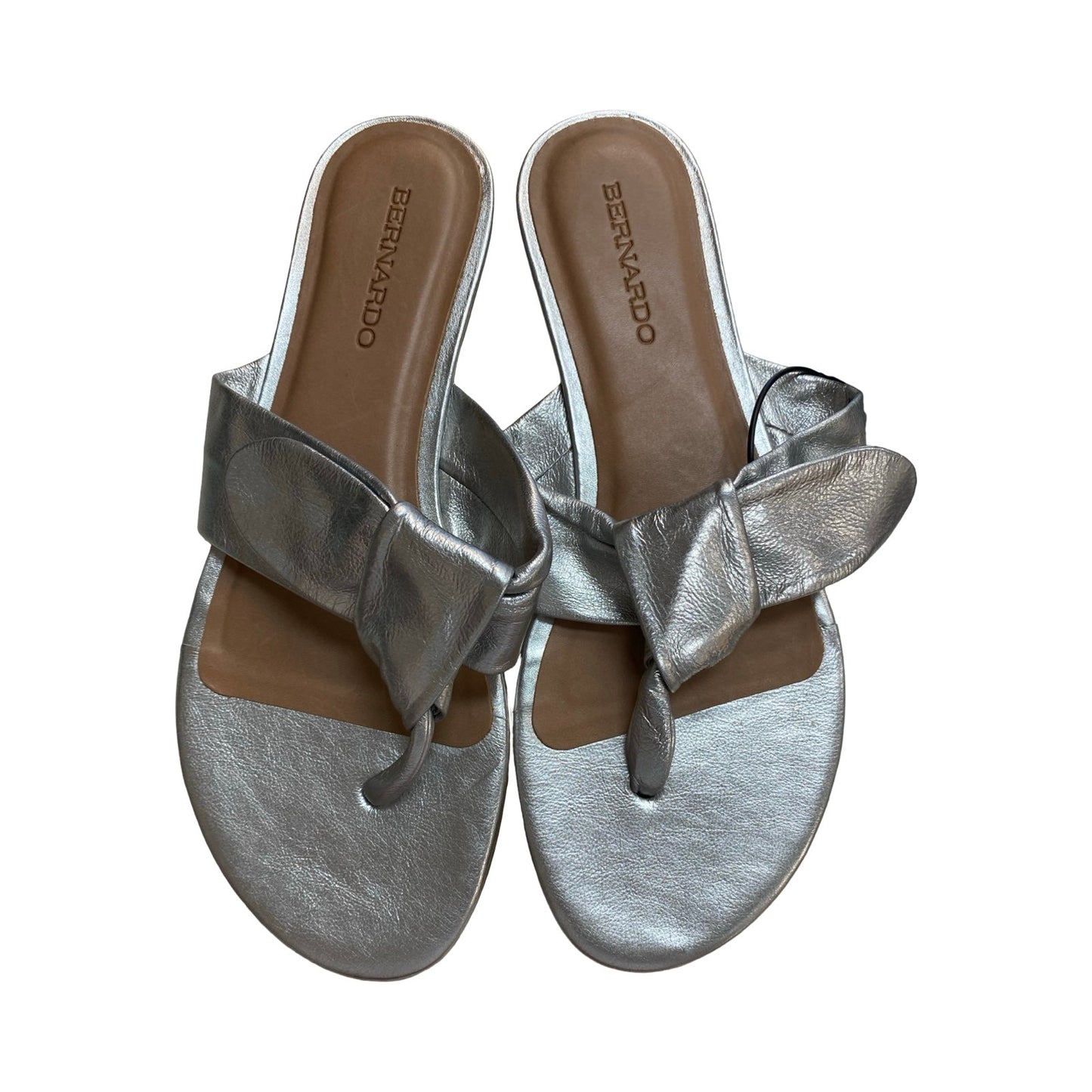 Sandals Flats By Bernardo In Silver, Size:9
