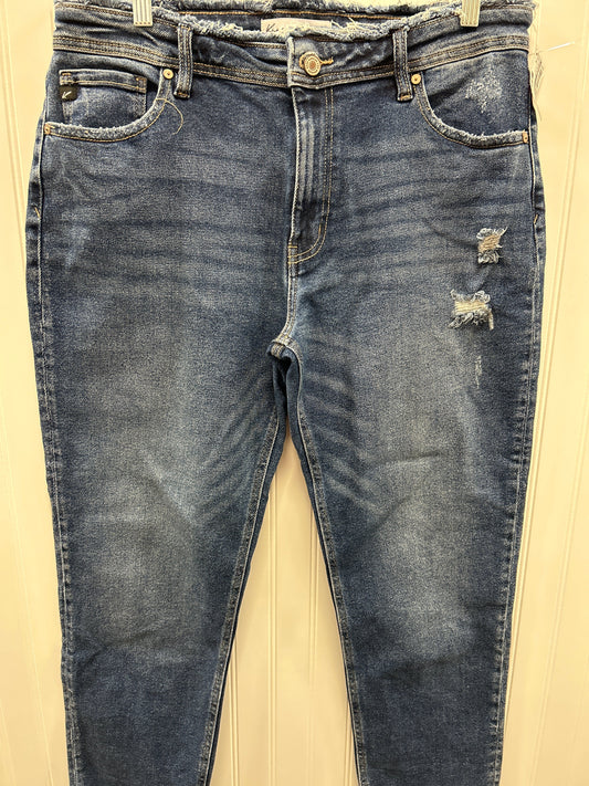 Jeans Straight By Kancan In Blue Denim, Size:8