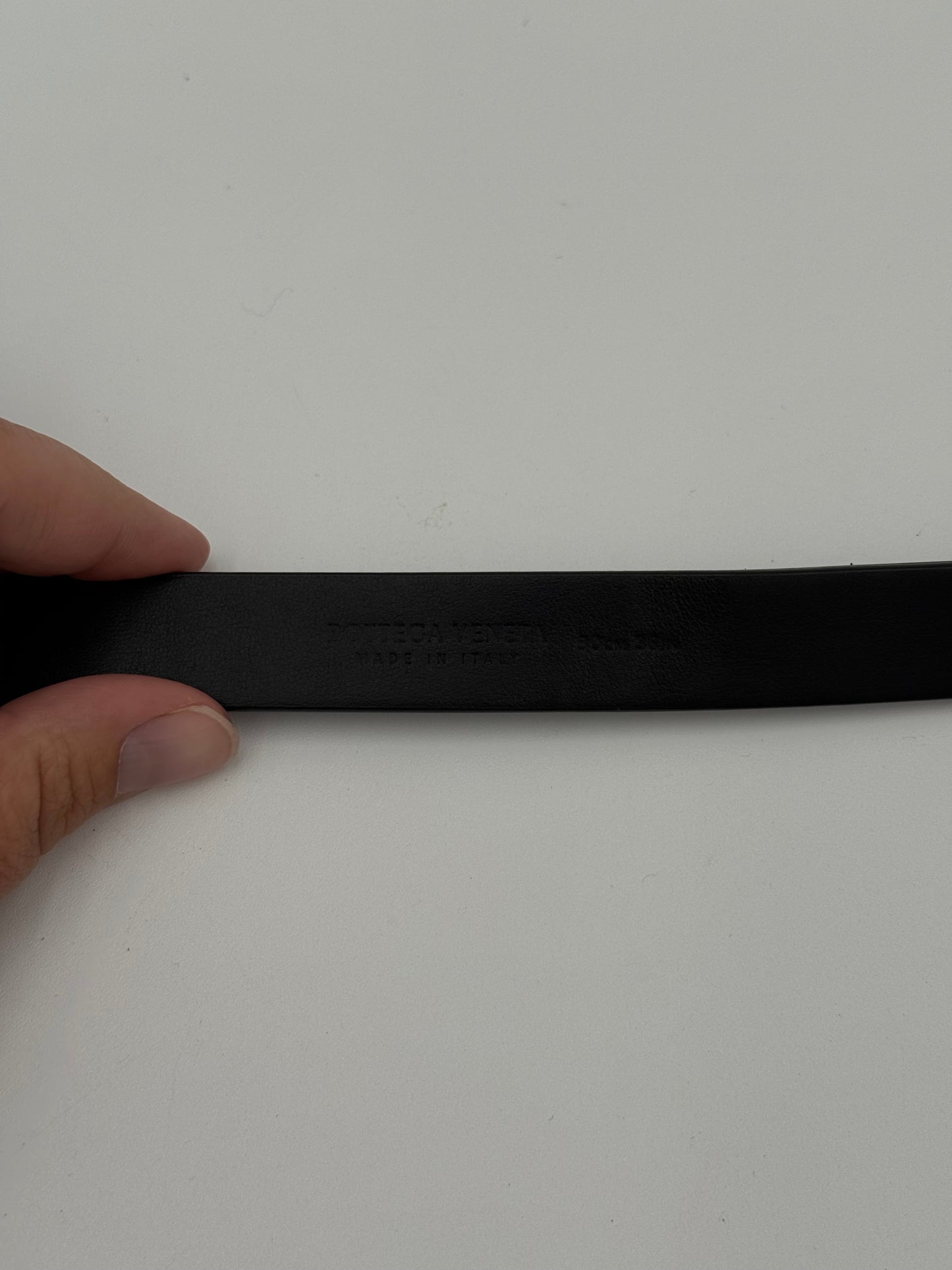 Belt Luxury Designer By Bottega Veneta In Black & Silver