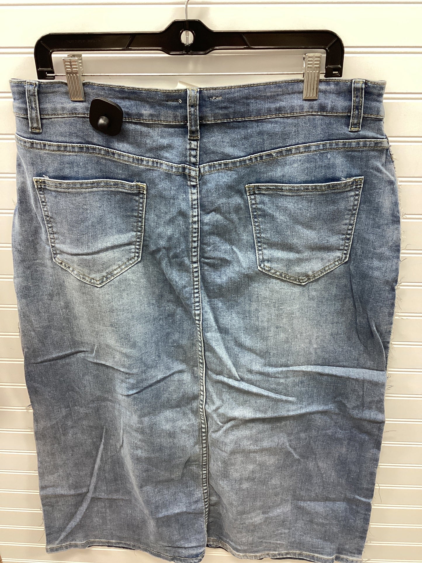 Skirt Maxi By Davi & Dani In Blue Denim, Size:2X