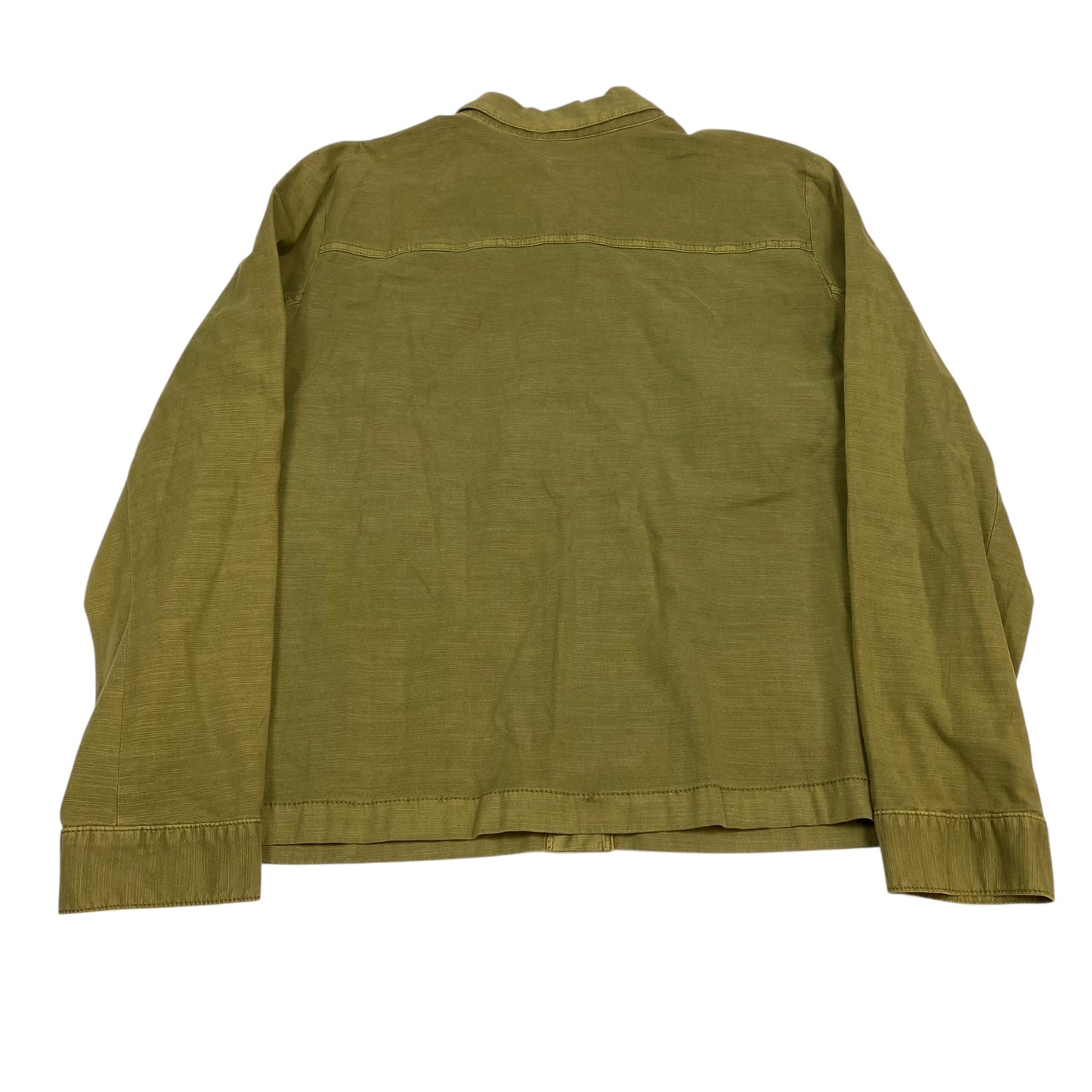 Jacket Shirt By J. Jill In Green, Size:L