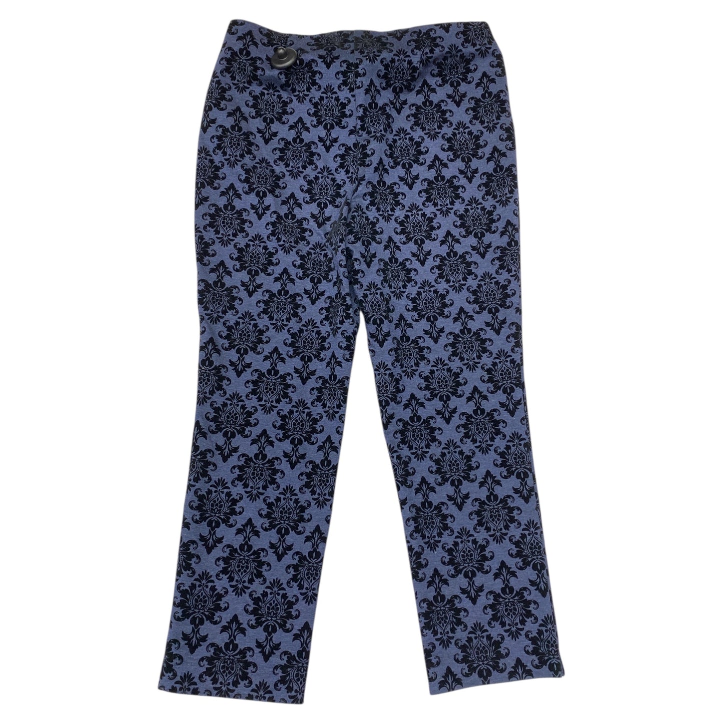 Pants Leggings By Chicos In Black & Blue, Size:10