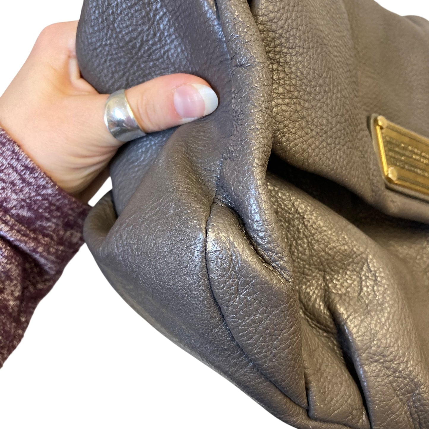 Handbag Designer By Marc By Marc Jacobs In Grey, Size:Medium