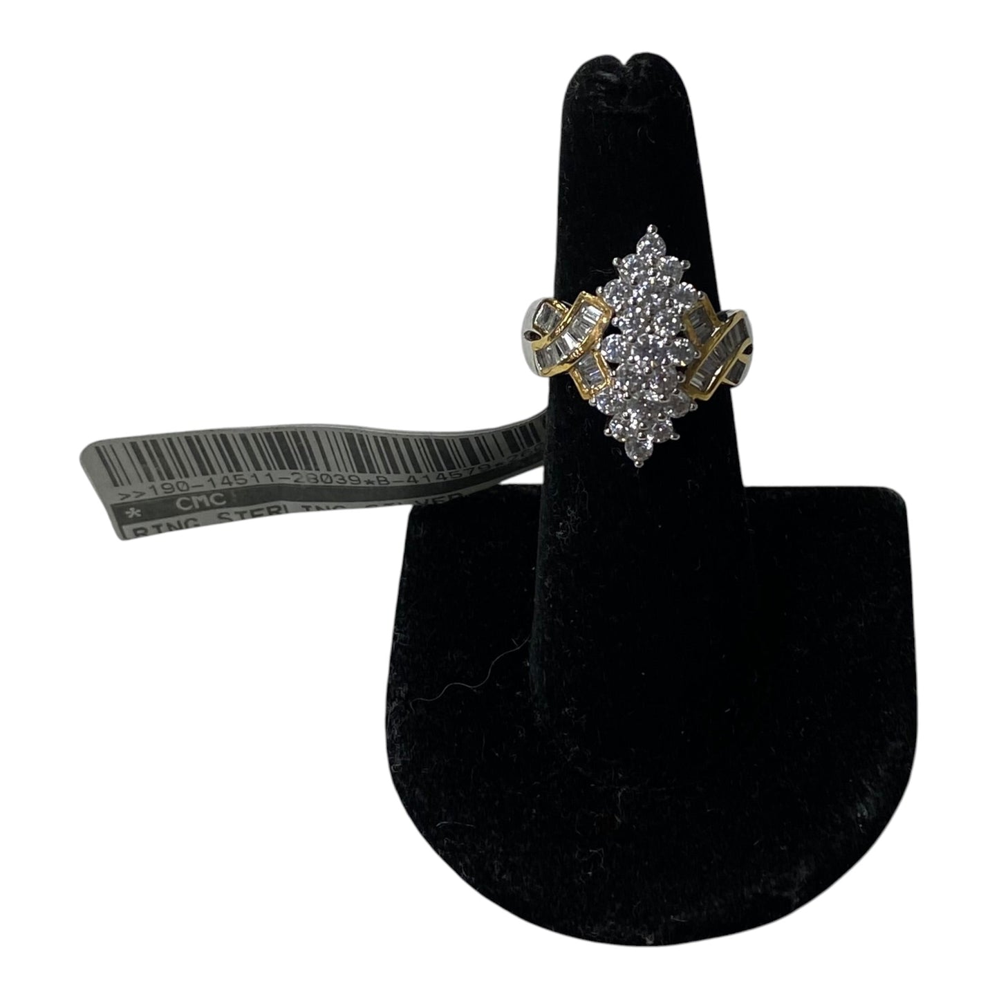 Ring Sterling Silver  In Gold & Silver size 7.5