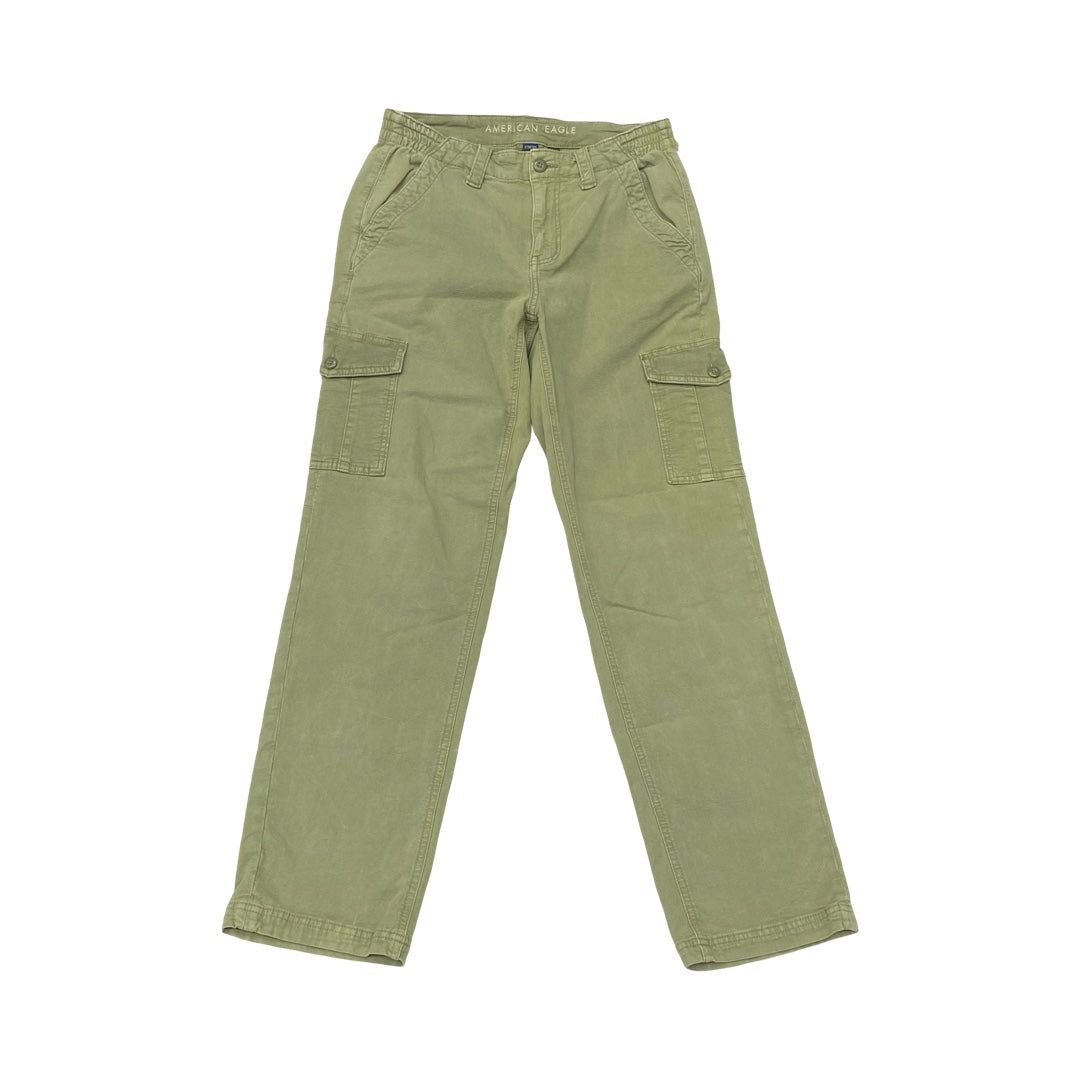Jeans Wide Leg By American Eagle In Green Denim, Size:6