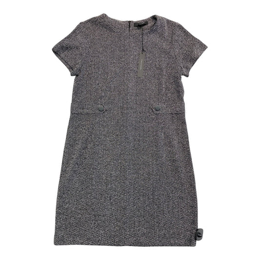 Dress Party Midi By Tahari In Black & Grey, Size:L