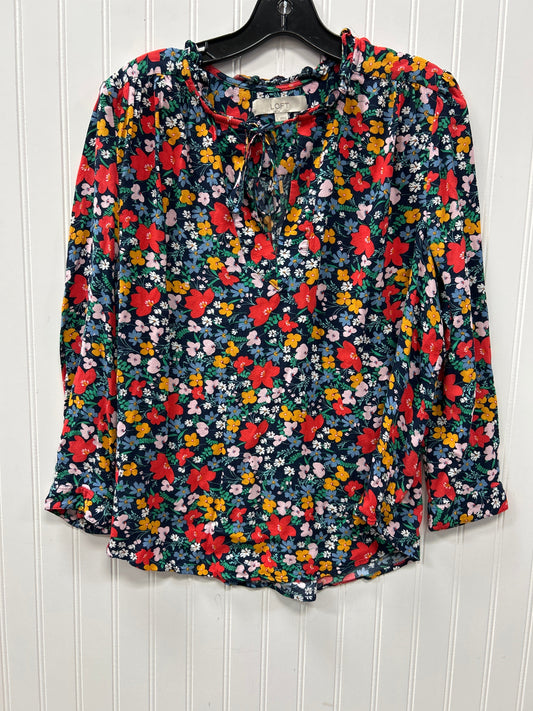 Top Ls By Loft In Navy, Size:L