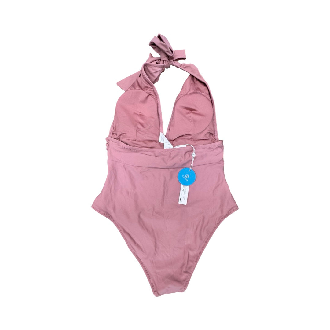 Swimsuit By Cupshe In Mauve, Size:M