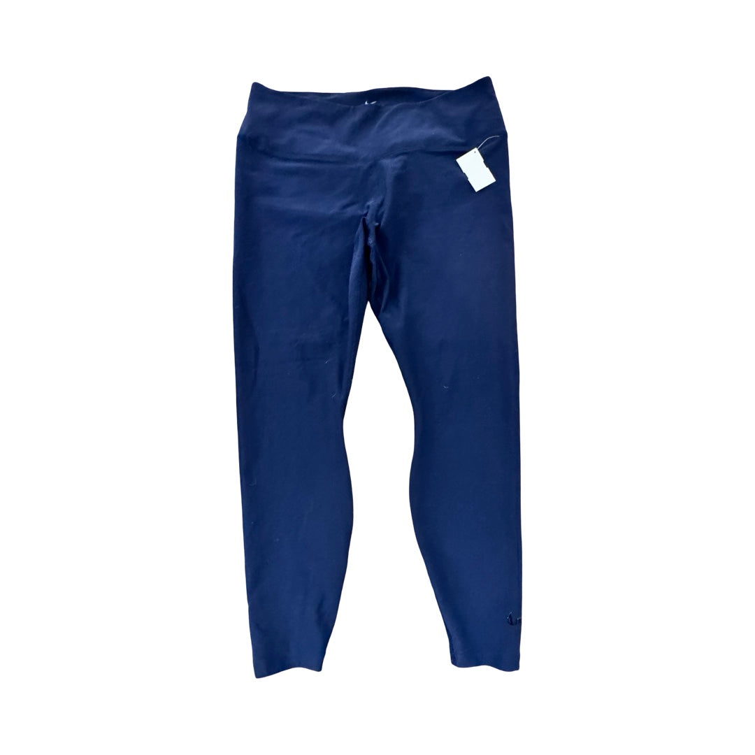 Athletic Leggings By Nike In Navy, Size:1X