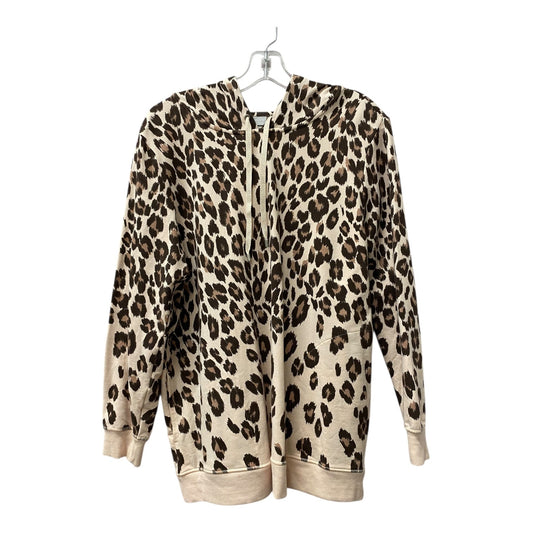 Sweatshirt Hoodie By Chicos In Animal Print, Size:L