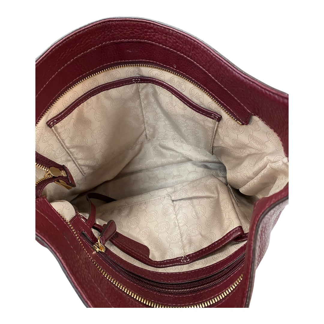 Handbag Designer By Michael Kors In Maroon, Size:Medium