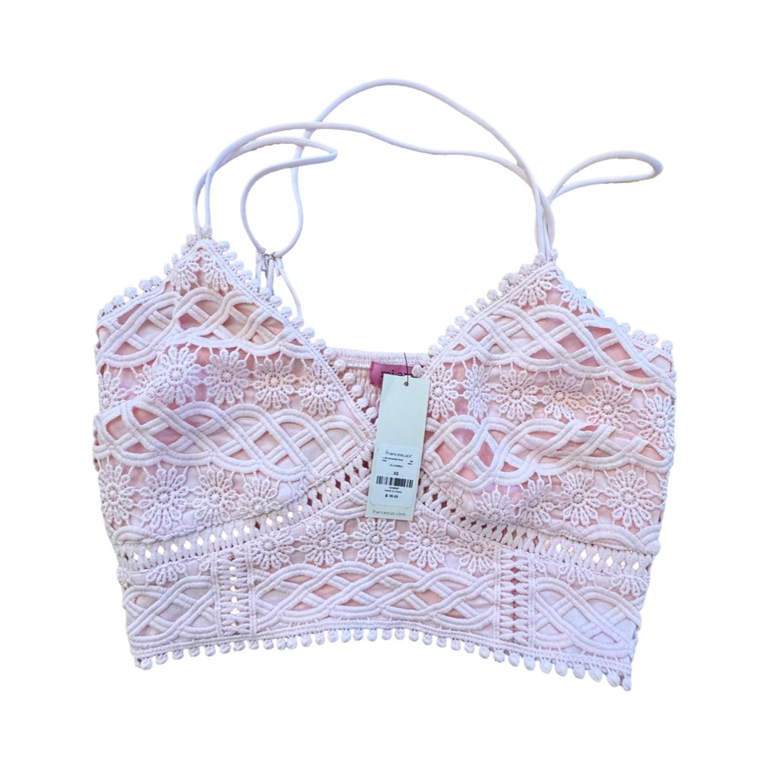 Bralette By Mi Ami In Pink, Size:Xs