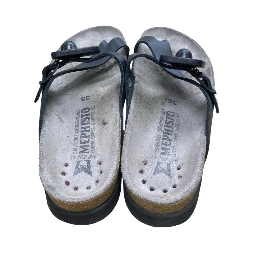 Sandals Flats By Mephisto In Black, Size:5