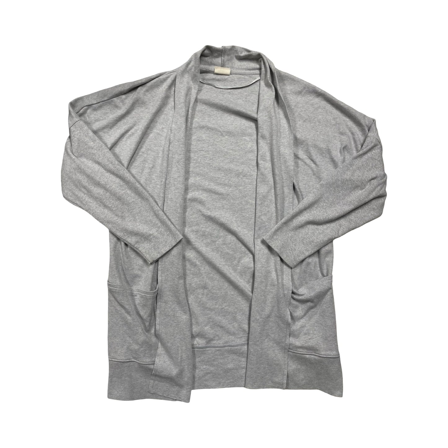 Sweater Cardigan By Pact In Grey, Size:M