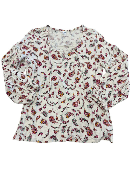 Blouse Ls By Old Navy In Floral Print, Size:S