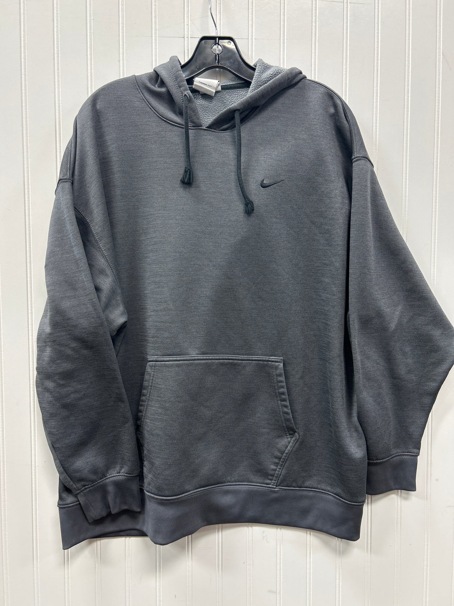 Athletic Sweatshirt Hoodie By Nike Apparel In Grey, Size:Xl