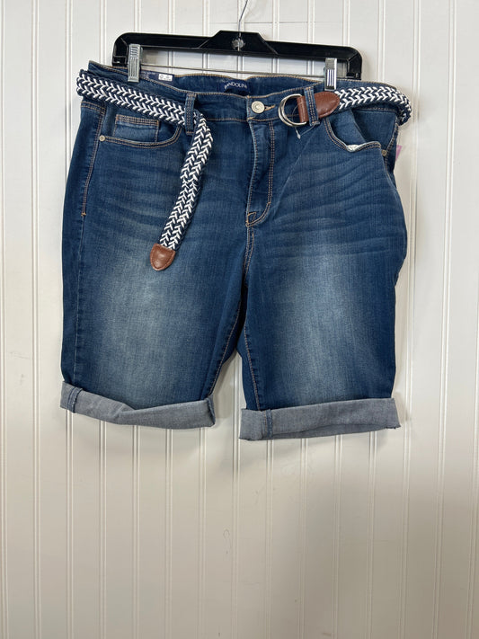Shorts By Bandolino In Blue Denim, Size:14