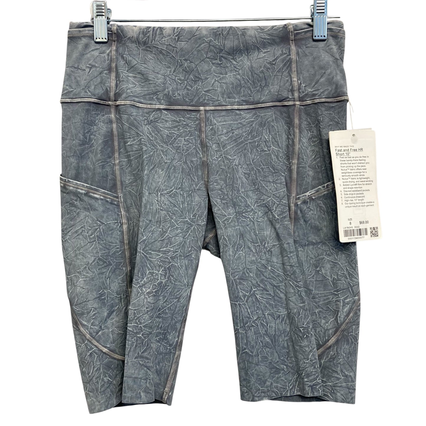 Athletic Shorts By Lululemon In Grey, Size:M