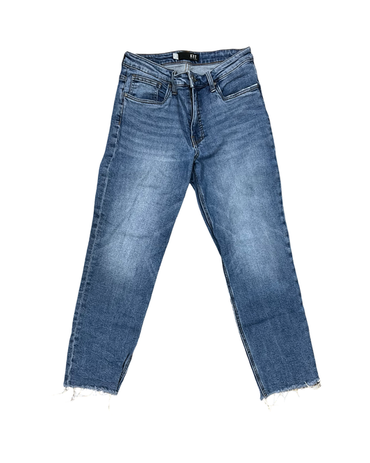Jeans Straight By Kut In Blue Denim, Size:6